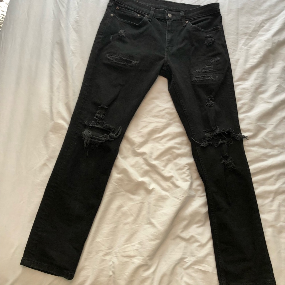Levi Strauss & Co. 511 Slim Straight Ripped Jeans